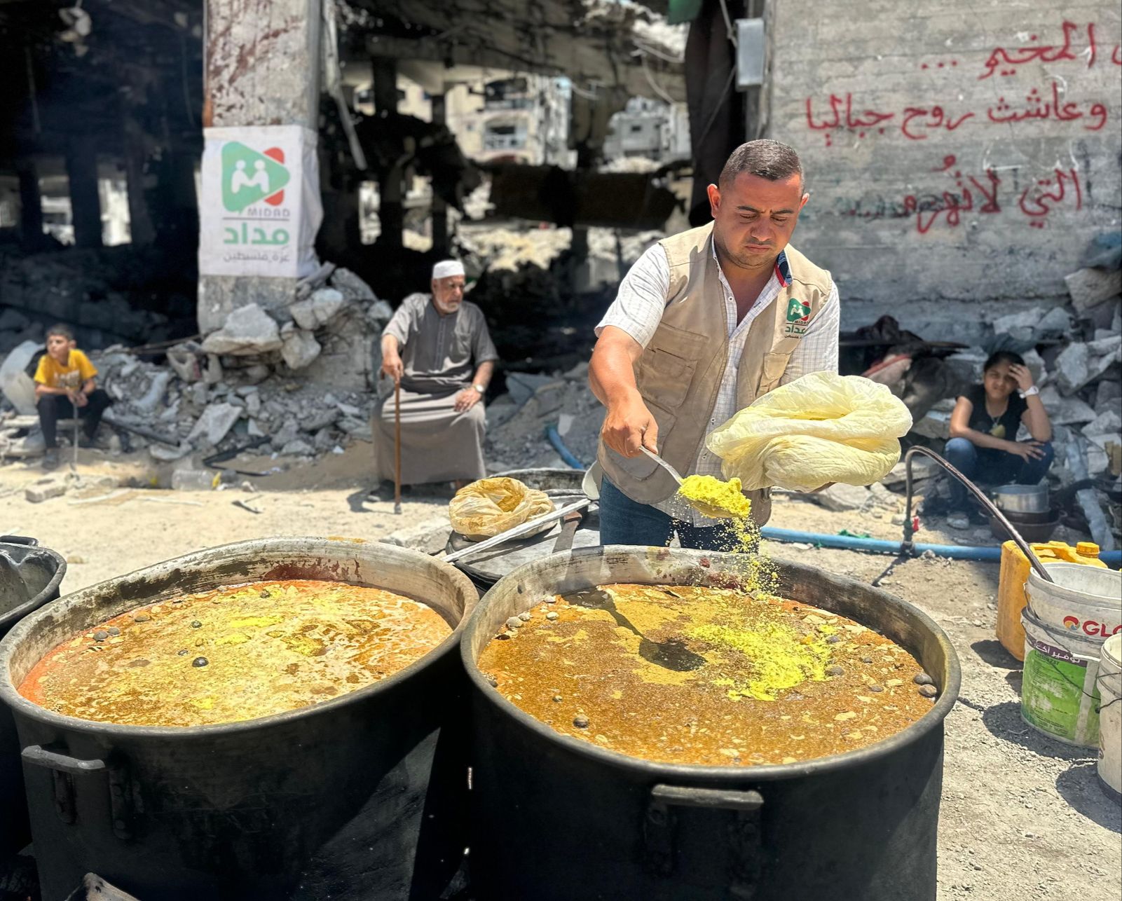 جمعية مداد فلسطين الخيرية حملة إطعام الطعام